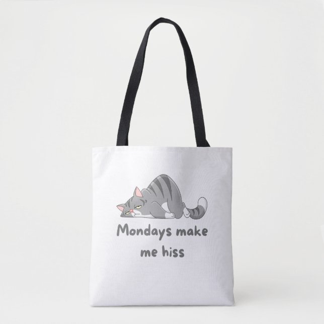 Måndagar gör mig till Backe-skylt Tygkasse (Framsida)