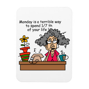 Måndagar Humor Magnet