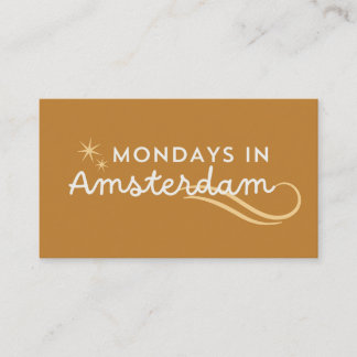 Måndagar i Amsterdam Visitkort