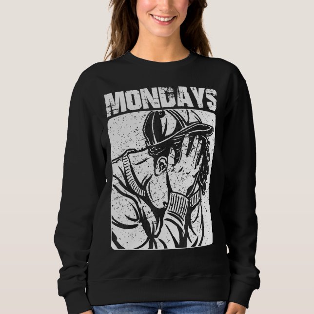 Måndagar Suck Kärlek, Helg Sarkastic I Hate W T Shirt (Framsida)