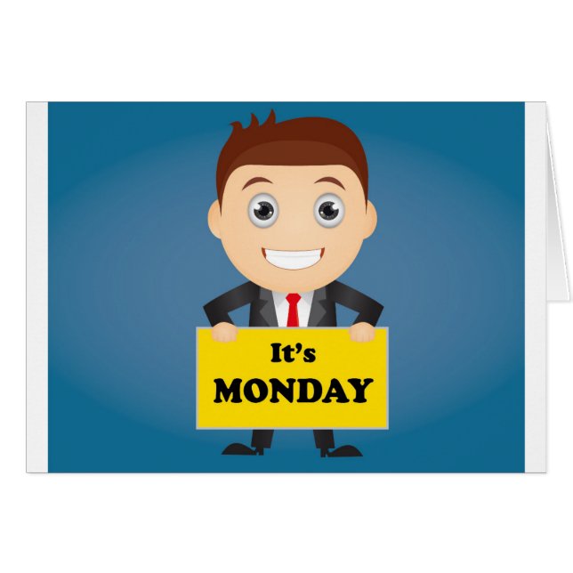 Måndagen Hälsningskort (Framsidan Horizontal)