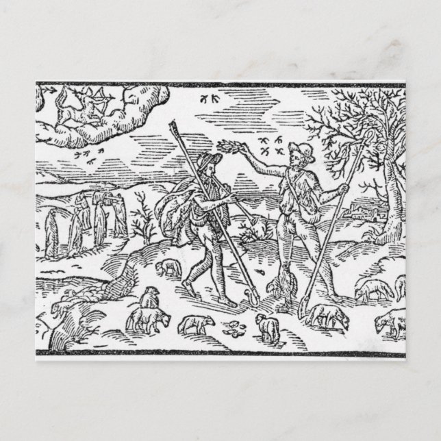 Måndagen i september "The Shepheardes Calender" Vykort (Framsida)