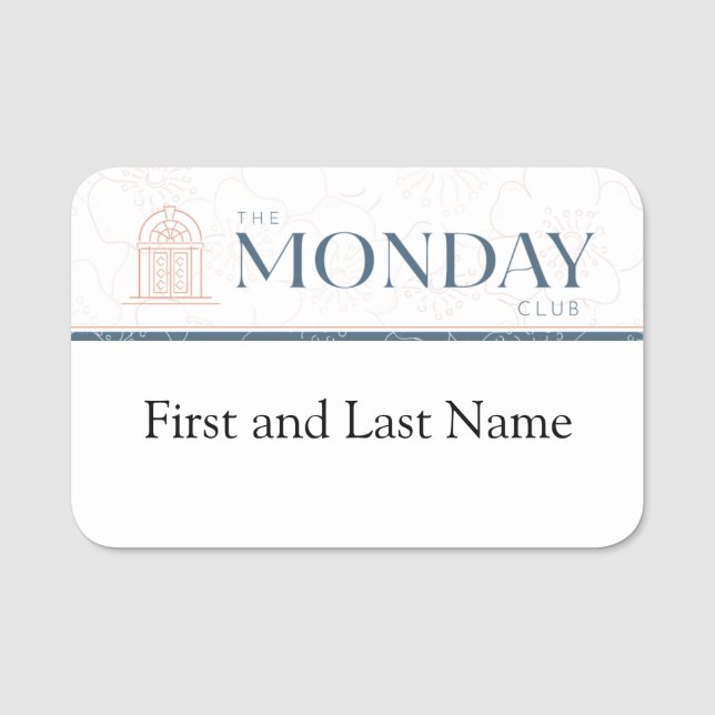 Måndagen Klubb Classic Namn bricka Namnbricka (Framsida)