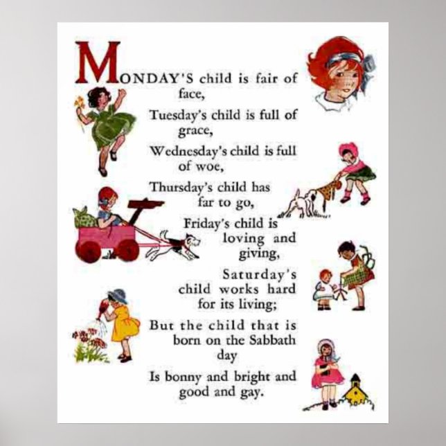 Måndagens barn poster (Framsidan)
