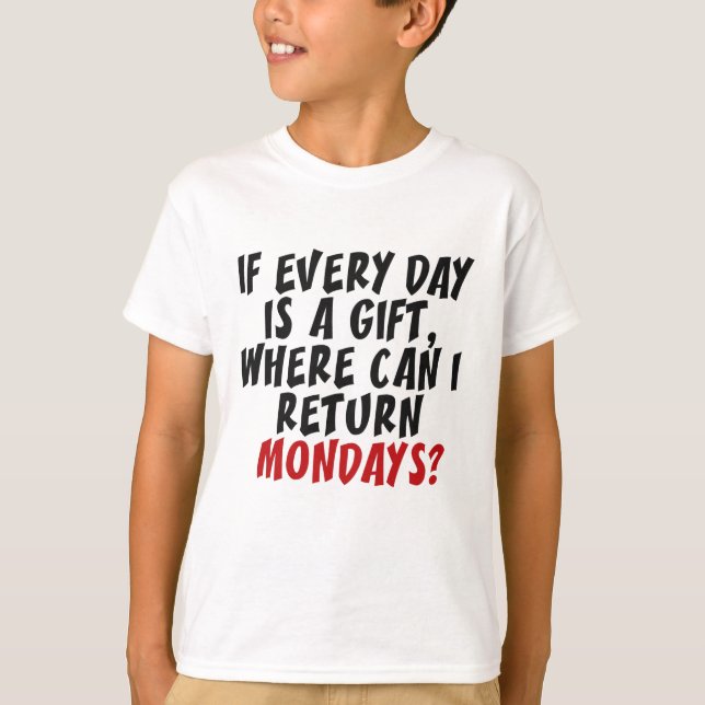 Måndagskjortor och jacka tee shirt (Framsida)