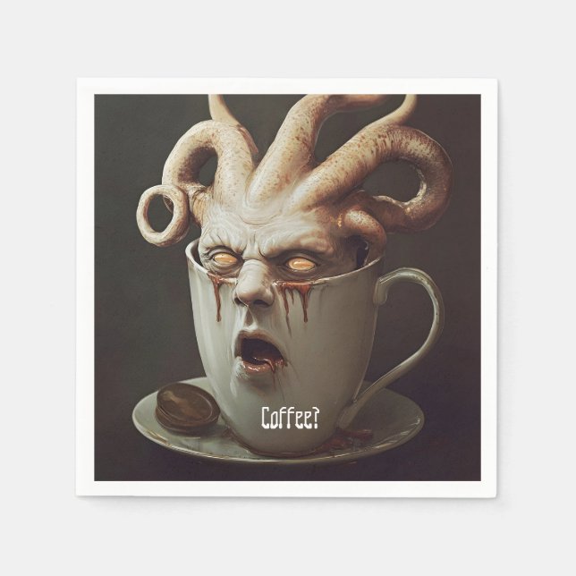 Måndagsmorgon, blanka pappersservett (Framsidan)