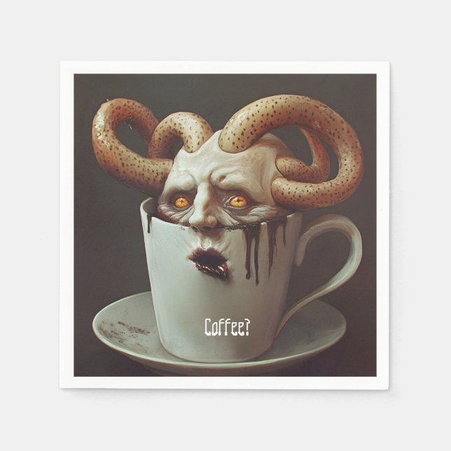 Måndagsmorgon, blanka pappersservett (Framsidan)