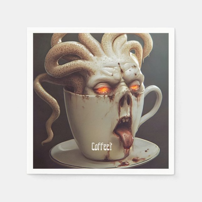 Måndagsmorgon, blanka pappersservett (Framsidan)