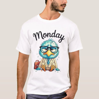 Måndagsstämning Roligt Drickacitat T Shirt