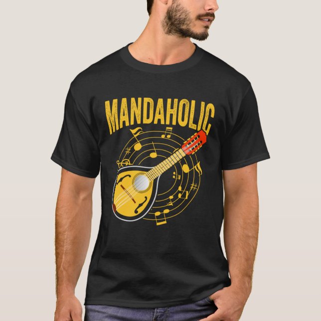 Mandaholic Expert Mandolin Player Musician Music P T Shirt (Framsida)
