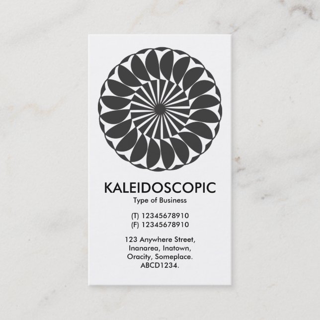 Mandala 06 visitkort (Framsida)