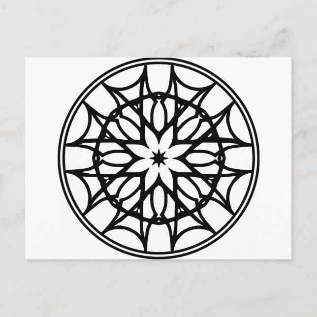 Mandala 11 dreamcatcher vykort (Framsida)