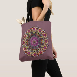 Mandala 12 Höstlöv Orange Mauve - Tygkasse