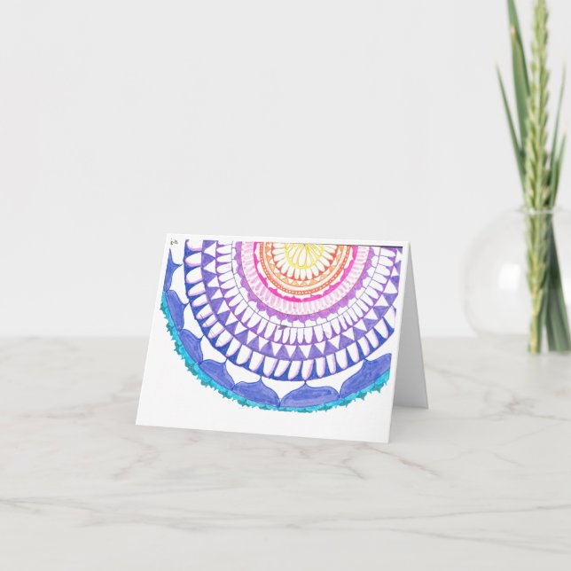 Mandala 1/2 kort (Framsida)
