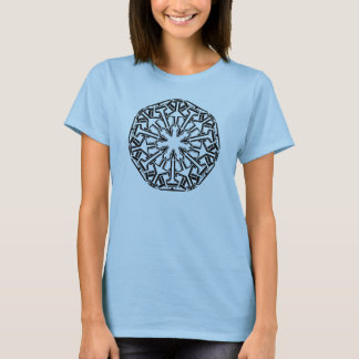Mandala 1 Black Design T Shirt