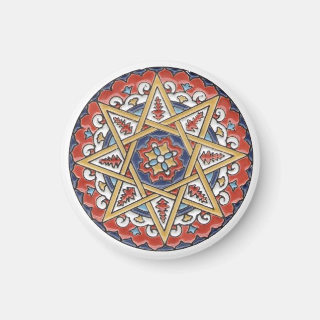 Mandala 1 magnet av Lissabon (Framsidan)