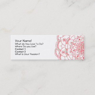 Mandala 2, profilerar kortet mini visitkort