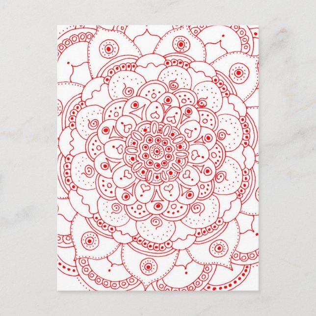 Mandala 2 vykort (Framsida)