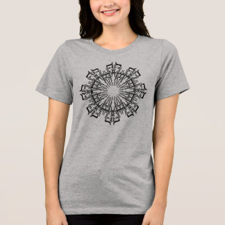 Mandala 3 Black Design Womens Shirt T Shirt