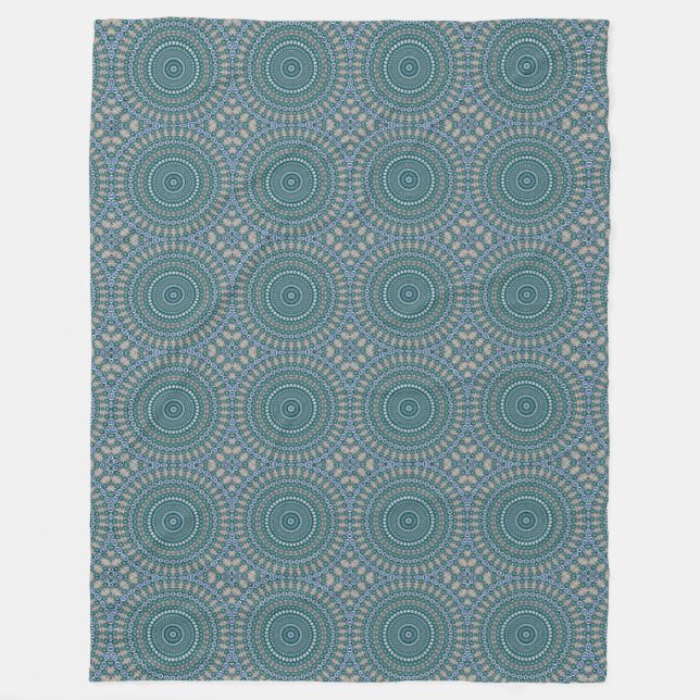 Mandala 4 Fleece Blanket (Framsidan)