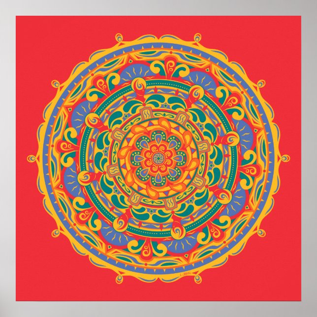 Mandala #6 - Poster (Framsidan)