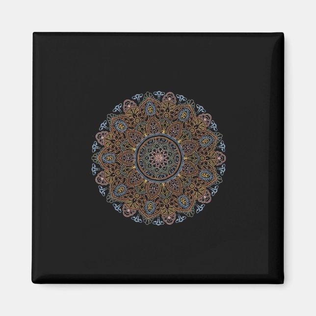 Mandala 8647 Feminist  Magnet (Framsidan)