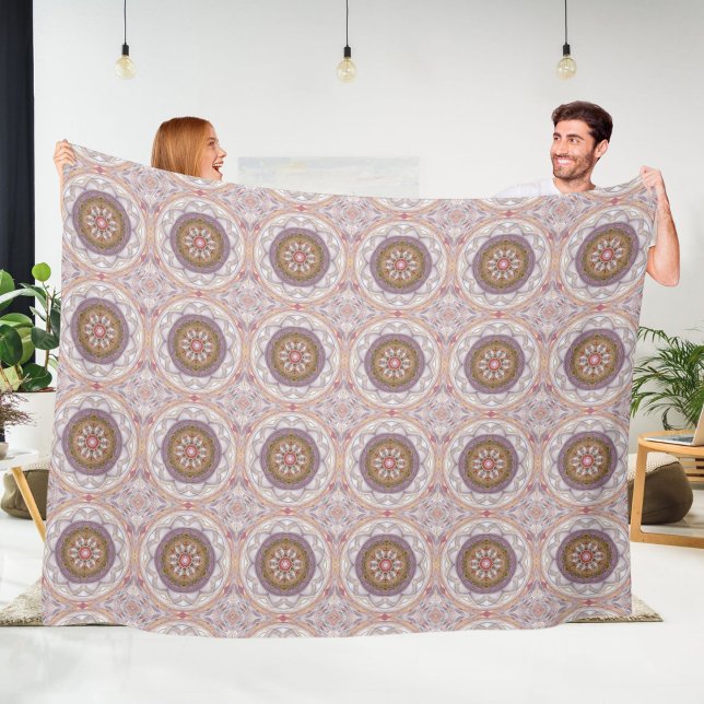 Mandala 9 Fleece Blanket (Skapare uppladdad)