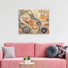Mandala Abstrakt Wall Art Canvastryck