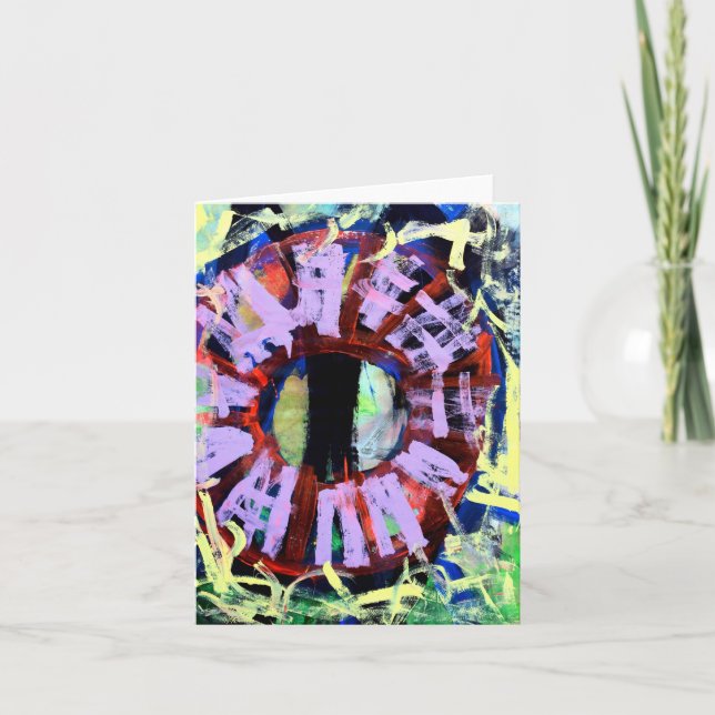 Mandala-anteckningskort Kort (Framsida)