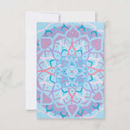 Mandala-anteckningskort Tack Kort