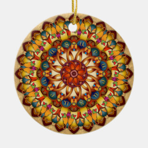 Mandala Ararat V2 Julgransprydnad Keramik