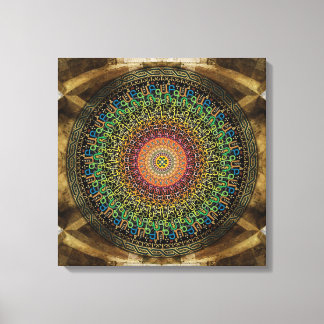 Mandala Armenian Alphabet Canvastryck