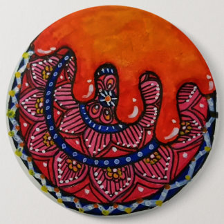 Mandala Art Buttons & Patches. Knapp