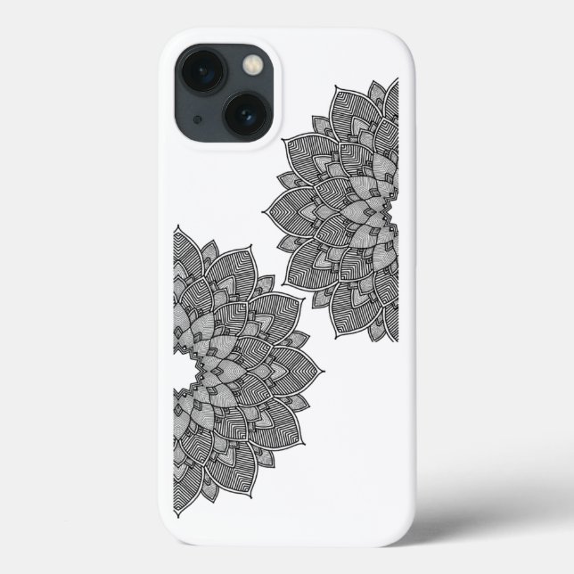 Mandala Art iPhone Cover - Boho Stil (Baksida)