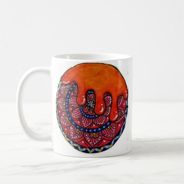 Mandala Art Kaffe koppar - Sip i Stil och Serenit (Vänster)