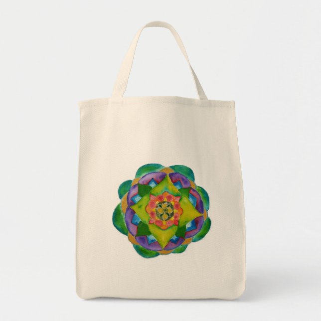 Mandala Art Painting Bag Tygkasse (Framsidan)