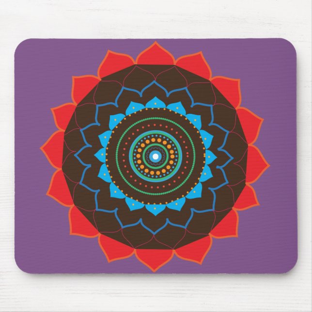 Mandala Art Photo Mousepad Musmatta (Framsidan)