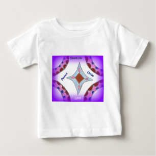 Mandala Art Skriv ut "Gratitude Peace Kärlek Unite Tröja