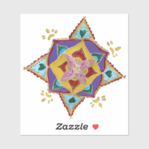 Mandala Art Teckning Klistermärken