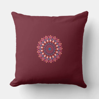 mandala art Throw Pillow Kudde
