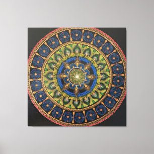 Mandala Art-vägg, konstverk, väggdekor, unik konst Canvastryck