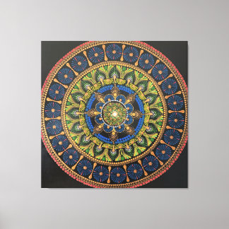 Mandala Art-vägg, konstverk, väggdekor, unik konst Canvastryck