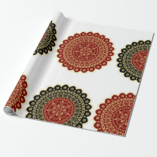 Mandala Art Wrapping Papper Presentpapper