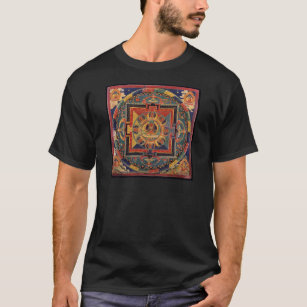 Mandala av Amitayus. det 19th tibetana århundradet T-shirt