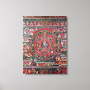 Mandala av Amoghapasa Canvastryck