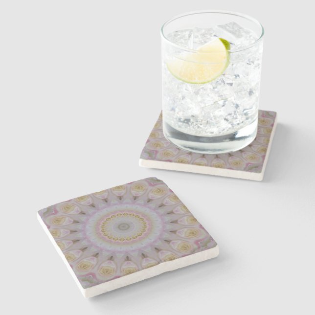 Mandala av gula rosor stenunderlägg (Sidan)