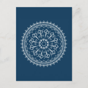 Mandala av Seashells Vykort