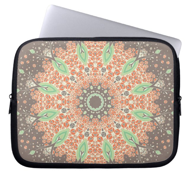 Mandala av tillväxt laptop sleeve (Framsidan)