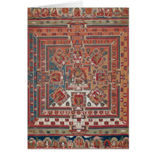 Mandala av Vaishravana Hälsningskort