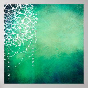 Mandala bakgrundmandala andlig poster